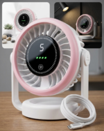 Livo High Speed Turbo Fan LV-2601 – Rechargeable Powerful Mini Fan (Portable & Long Backup)