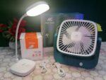 Emergency Study Combo – AMC-102 Rechargeable Fan + YAGE YG-T034 Study Lamp (For Students) - Image 4