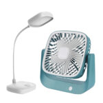 Emergency Study Combo – AMC-102 Rechargeable Fan + YAGE YG-T034 Study Lamp (For Students)
