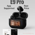 (Black) E9 Pro Smart Touch Screen ANC+ENC Wireless Earbuds - Image 3